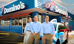 franchisee mueller domino glenn largest dominos franchising fuels innovative passion most pizza he partnership core single its