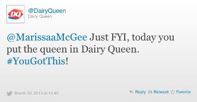 Dairy Queen tweet